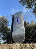 RebelTimes Skate Deck — Silver Rain of Scripts by Thom
