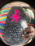 Tabla skate 8.25 Rain of Scripts BY THOM BLACK / NEON PINK