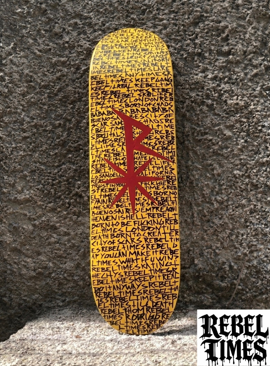 NEW ZOOM RAIN OF SCRIPTS RT SKATEBOARD DECKS.                 Available sizes: 8.0 / 8.25 / 8.5
