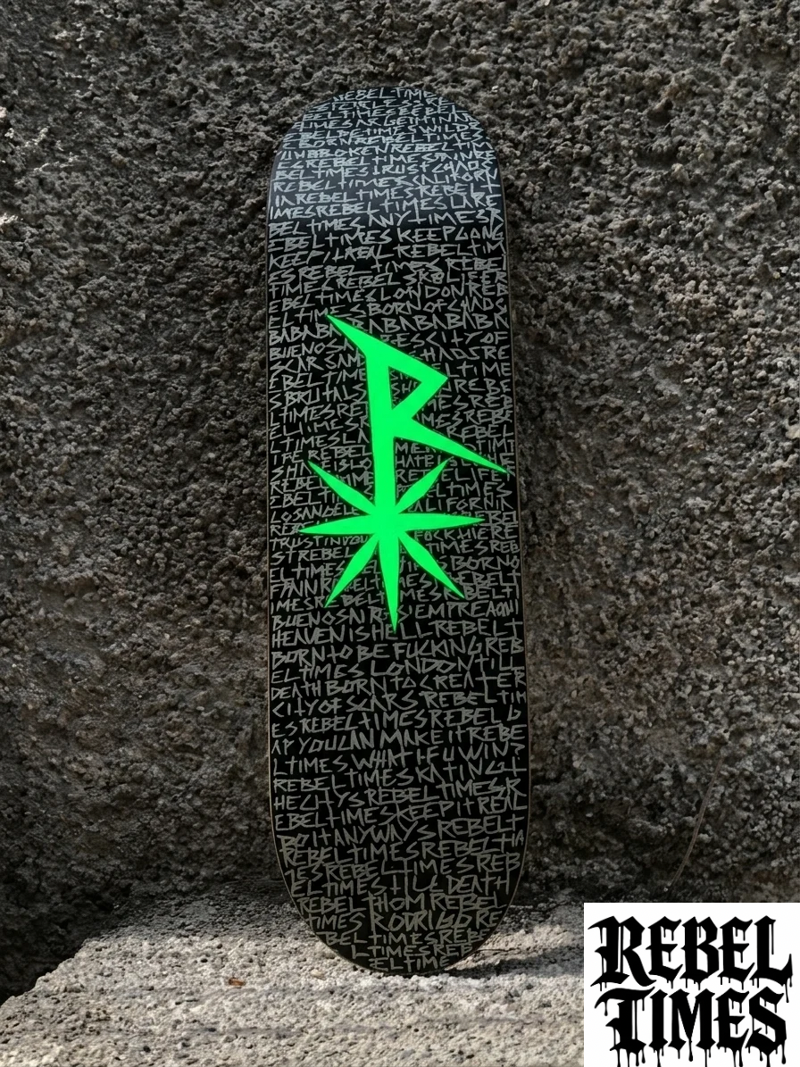 NEW ZOOM RAIN OF SCRIPTS RT SKATEBOARD DECKS.                 Available sizes: 8.0 / 8.25 / 8.5