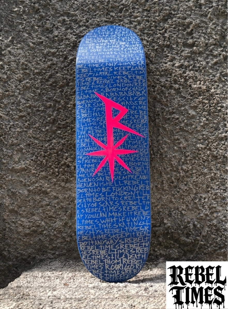NEW ZOOM RAIN OF SCRIPTS RT SKATEBOARD DECKS.                 Available sizes: 8.0 / 8.25 / 8.5