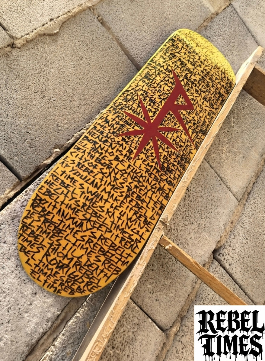 NEW ZOOM RAIN OF SCRIPTS RT SKATEBOARD DECKS.                 Available sizes: 8.0 / 8.25 / 8.5