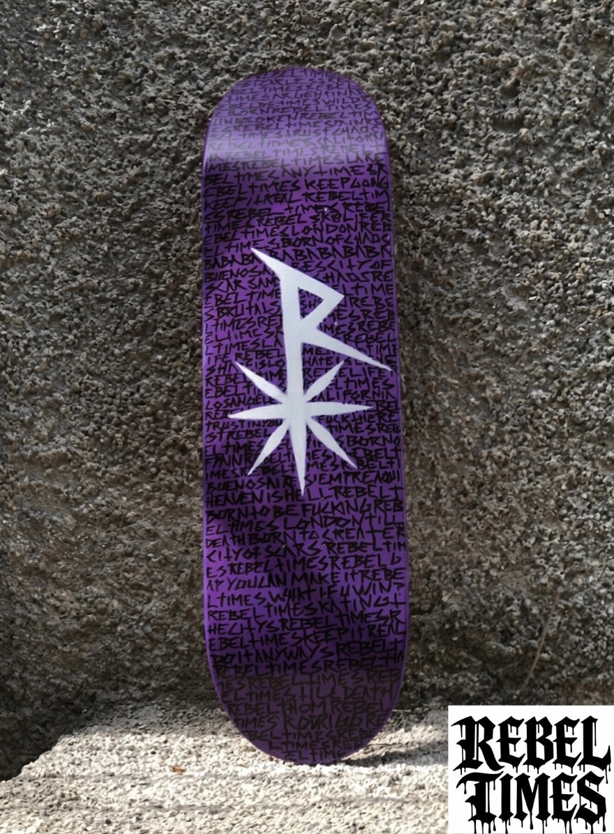 NEW ZOOM RAIN OF SCRIPTS RT SKATEBOARD DECKS.                 Available sizes: 8.0 / 8.25 / 8.5