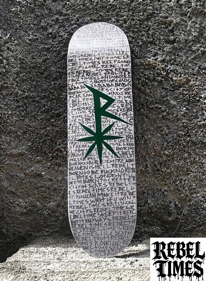 NEW ZOOM RAIN OF SCRIPTS RT SKATEBOARD DECKS.                 Available sizes: 8.0 / 8.25 / 8.5