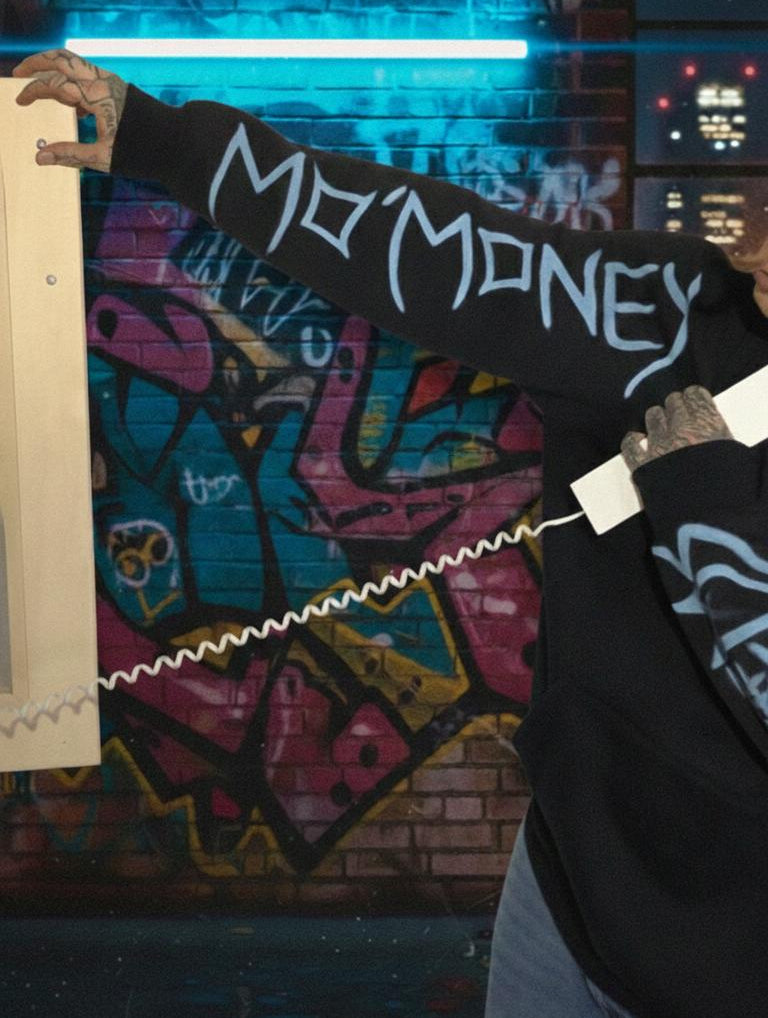 1/1 Rebel Times MO MONEY MO PROBLEMS  - Black &  NEON Pink