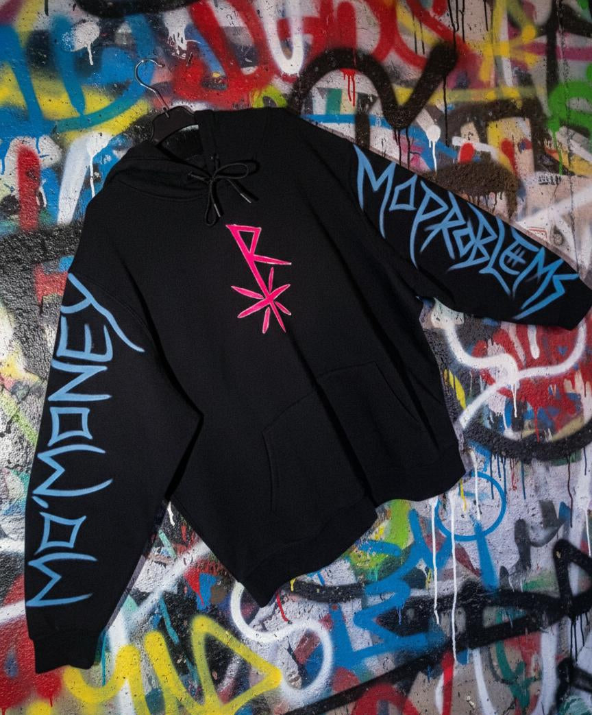 1/1 Rebel Times MO MONEY MO PROBLEMS  - Black &  NEON Pink
